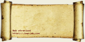 Jagodinka Vučić vizit kartica